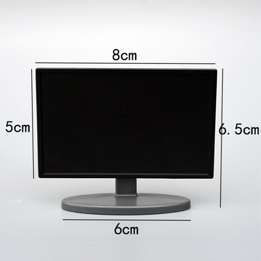 1:12 Scale Mini TV with Television Cabinet Dollhouse Furniture Q712165