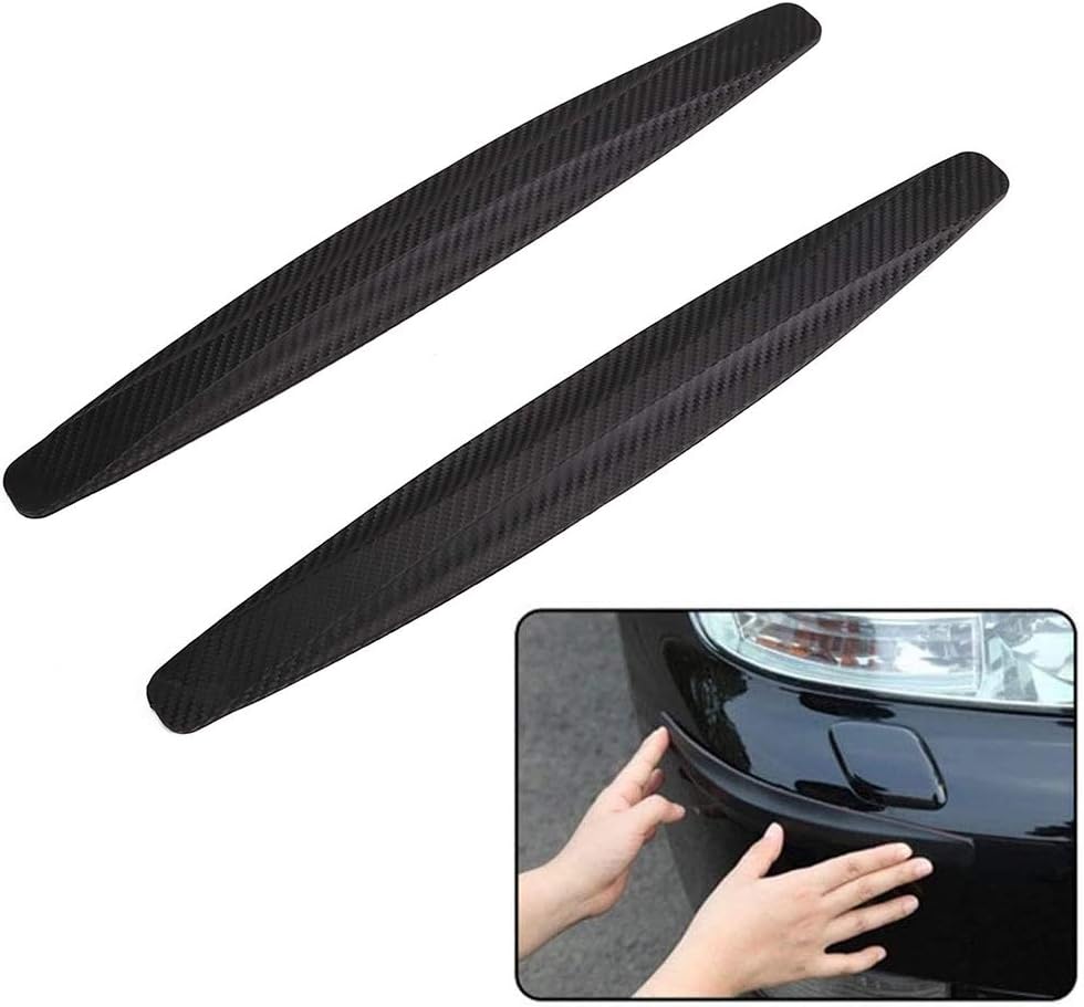 White Pack of 2 Rubber Bumper Protector Corner Guard Trim Cover O7661