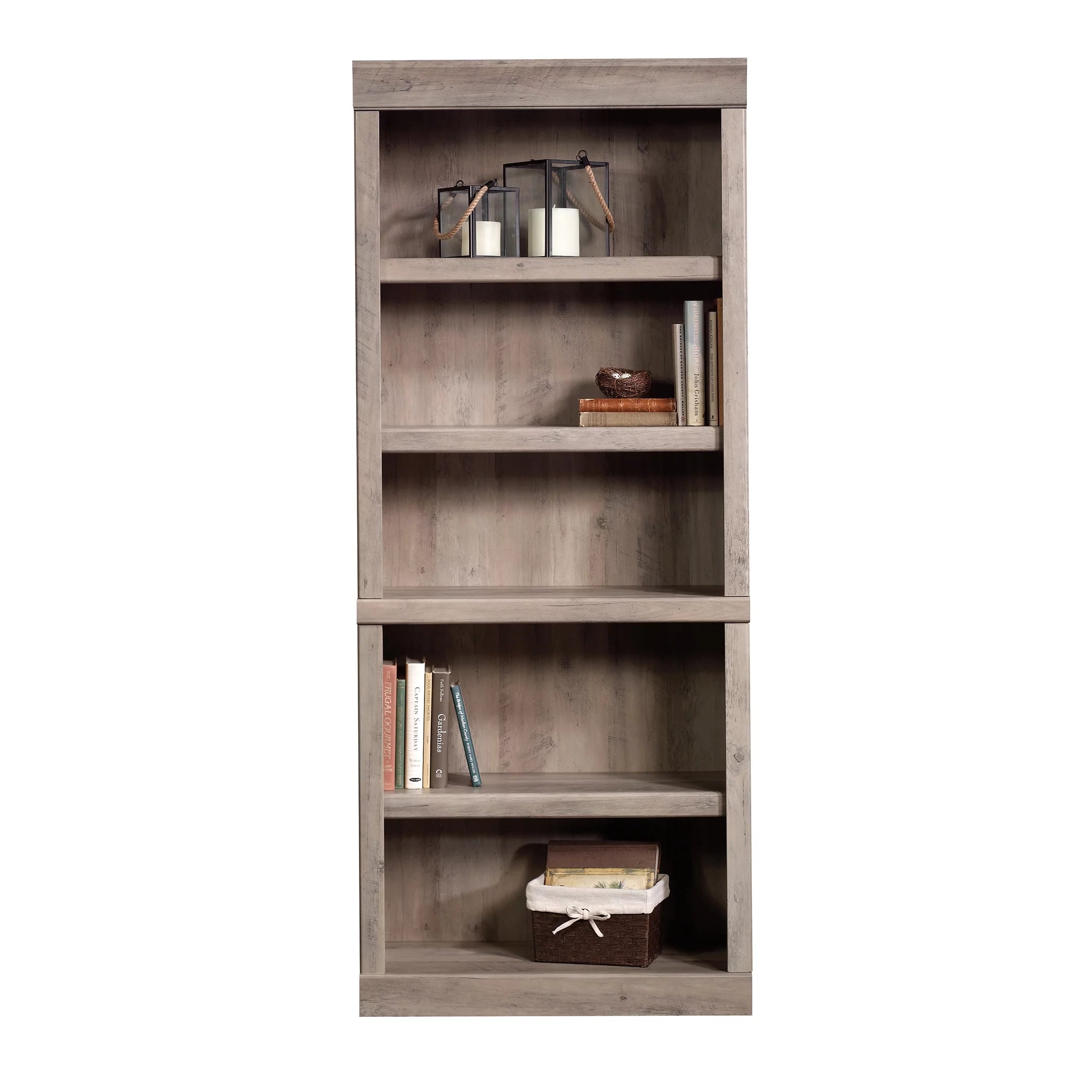 Rustic Gray 5 Shelf Bookcase U585303
